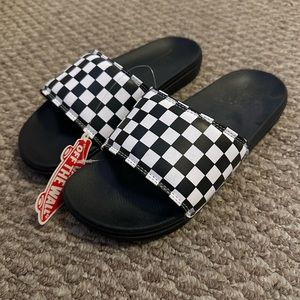 Vans men’s checkerboard slides size 7
